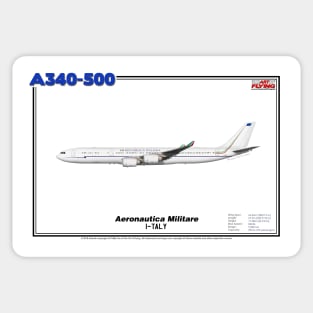 Airbus A340-500 - Aeronautica Militare (Art Print) Sticker